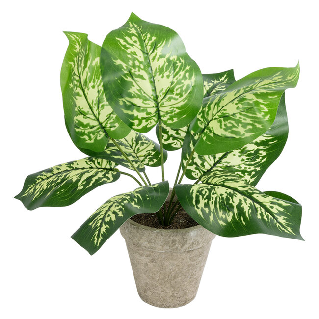 Artificial Garden DIEFFENBACHIA POTTED PLANT 20897 Διακοσμητικό Φυτό Διεφενμπάχια Φ40 x Υ33cm - 2