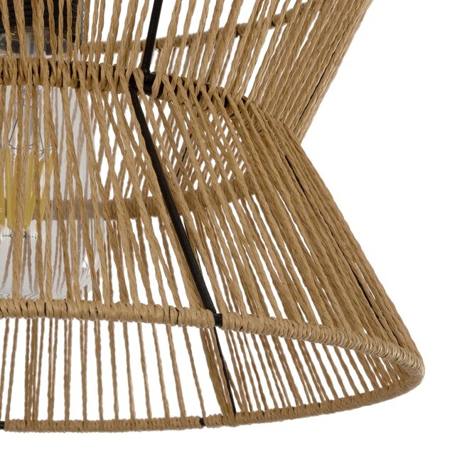 UPCONE 205-0055 Boho Κρεμαστό Φωτιστικό Οροφής με Ντουί 1 x E27 AC 220-240V IP20 - Μπεζ - M30 x Π30 x Υ21cm - 7
