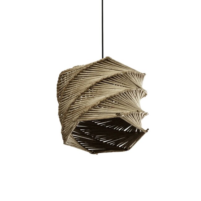 HUSLE 205-0045 Boho Κρεμαστό Φωτιστικό Οροφής με Ντουί 1 x E27 AC 220-240V IP20 - Μπεζ - M30 x Π30 x Υ28cm - 6