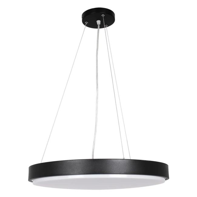  CASPER 61019 Μοντέρνο Κρεμαστό Φωτιστικό Οροφής LED 76W 8372lm 120° AC 220-240V IP20 Ρυθμιζόμενο Λευκό CCT με Χειριστήριο από 2700K έως 6000K Dimmable - Lumileds SMD Chip - Μαυρό Ματ - Μ45 x Π45 x Υ5.5cm - 3 Χρόνια Εγγύηση - 4