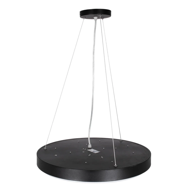 CASPER 61019 Μοντέρνο Κρεμαστό Φωτιστικό Οροφής LED 76W 8372lm 120° AC 220-240V IP20 Ρυθμιζόμενο Λευκό CCT με Χειριστήριο από 2700K έως 6000K Dimmable - Lumileds SMD Chip - Μαυρό Ματ - Μ45 x Π45 x Υ5.5cm - 3 Χρόνια Εγγύηση - 6