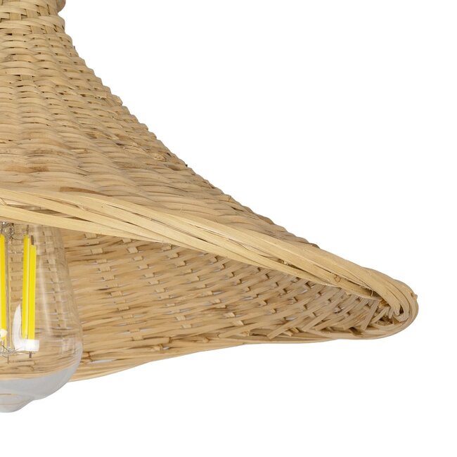 KALIA 01964 Boho Φωτιστικό Τοίχου - Απλίκα με Ντουί 1 x E27 AC 220-240V IP20 - Μπεζ - Μ33 x Π36 x Υ42cm - 5