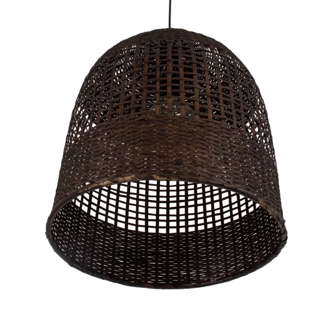  BORA-BORA 01736 Boho Κρεμαστό Φωτιστικό Οροφής με Ντουί 1 x E27 AC 220-240V IP20 - Καφέ - Μ42 x Π42 x Y44cm - 6