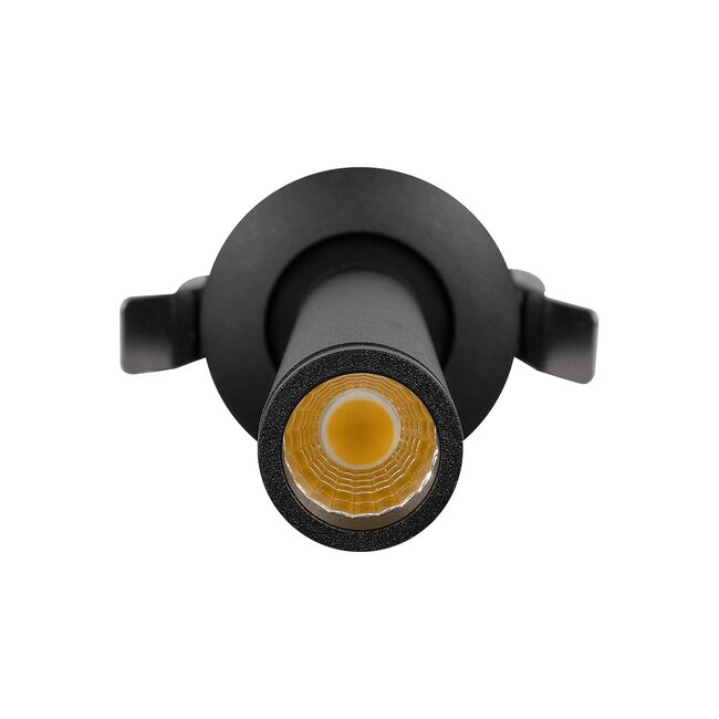 kelvo® DALE KLV-101-0386 Χωνευτό Κινούμενο Φωτιστικό Downlight Σποτ LED 5W 625lm 38° AC 220-240V IP20 Θερμό Λευκό 2700K - Bridgelux COB Chip & TÜV SÜD Driver - Μαύρο Ματ - Μ6.4 x Π6.4 x Υ20cm / Q5.5cm - 5 Χρόνια Εγγύηση - 4