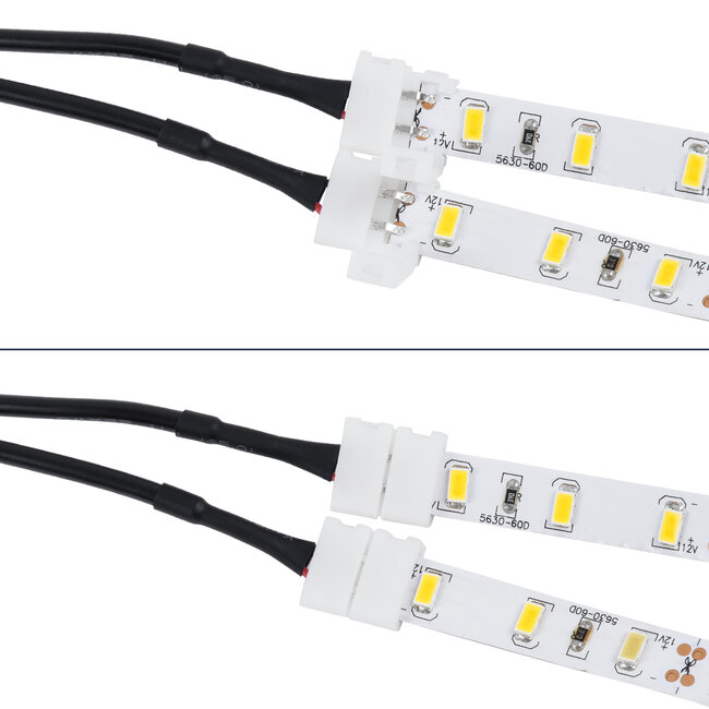 70742 Καλώδιο Τροφοδοσίας DC για 2 Ταινίες LED με Connector από 5.5*2.1 σε 2 x 10mm 2 PIN Μ32.3 x Π2 x Υ1cm - 4