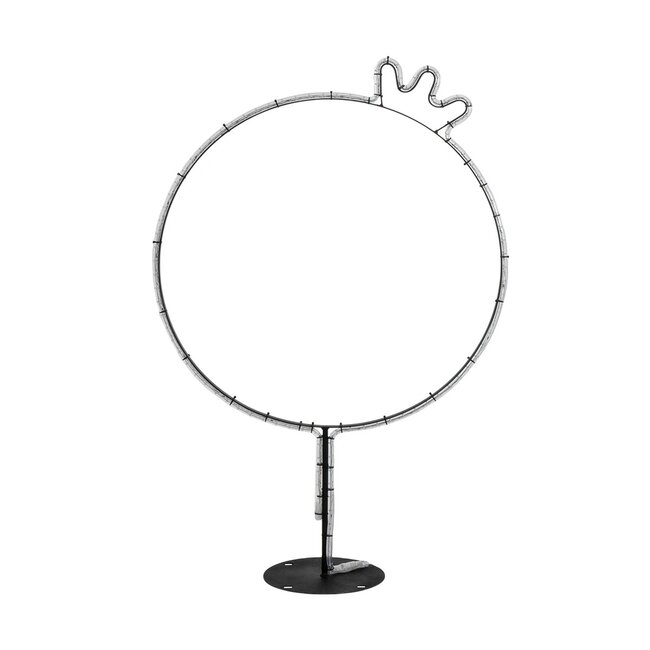 XMAS-CROWN-SMALL Χριστουγεννιάτικο Διακοσμητικό Φωτιστικό LED 15,6W 624lm 360° AC 220-240V Αδιάβροχο IP65 Θερμό Λευκό 2700K - Μαύρο & Διάφανο - M73 x Π25 x Υ106cm - 2 Χρόνια Εγγύηση