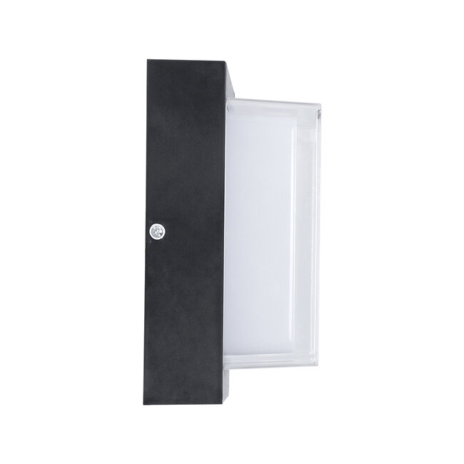 NEXUS 60767 Φωτιστικό Τοίχου - Απλίκα Αρχιτεκτονικού Φωτισμού Εσωτερικού/Εξωτερικού Χώρου Up or Down LED 10W 1050lm 120° AC175-265V Αδιάβροχο IP65 - Πλαστικό Σώμα - Φυσικό λευκό 4500K - Μ17 x Π17 x Υ9cm - Μαύρο - Bridgelux Chip - 3 Χρόνια Εγγύηση