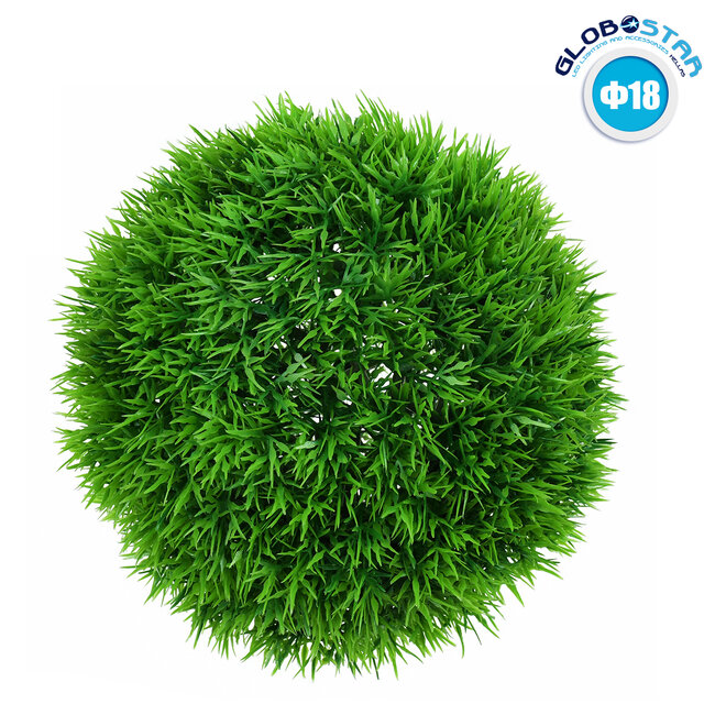 78507 Artificial - Συνθετικό Τεχνητό Διακοσμητικό Φυτό Θάμνος Γρασίδι Πράσινο Φ18cm