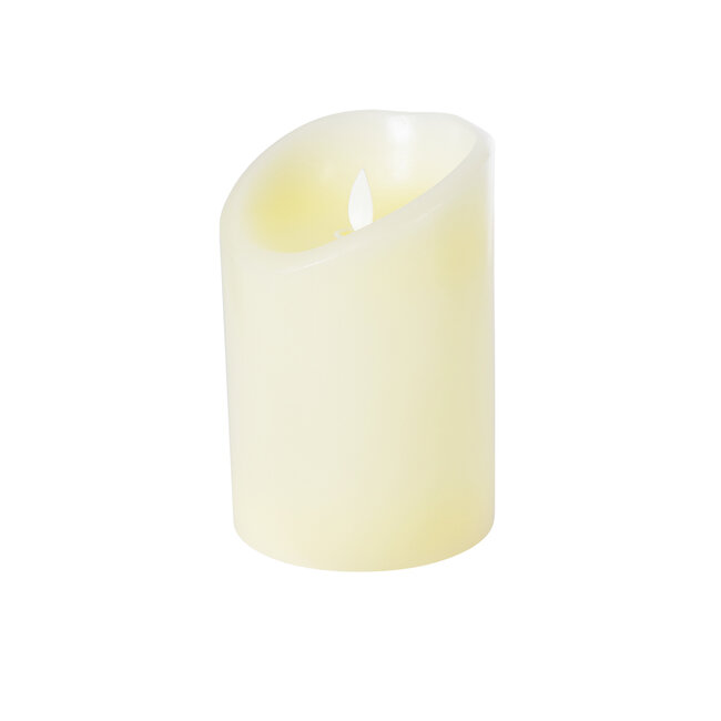 FIREFLAME 79542 Διακοσμητικό Realistic Κερί Παραφίνης με LED Εφέ Κινούμενης Φλόγας - Μπαταρίας & Ασύρματο Χειριστήριο IR Θερμό Λευκό 3000K Dimmable - Φ10 x Υ15cm - 8