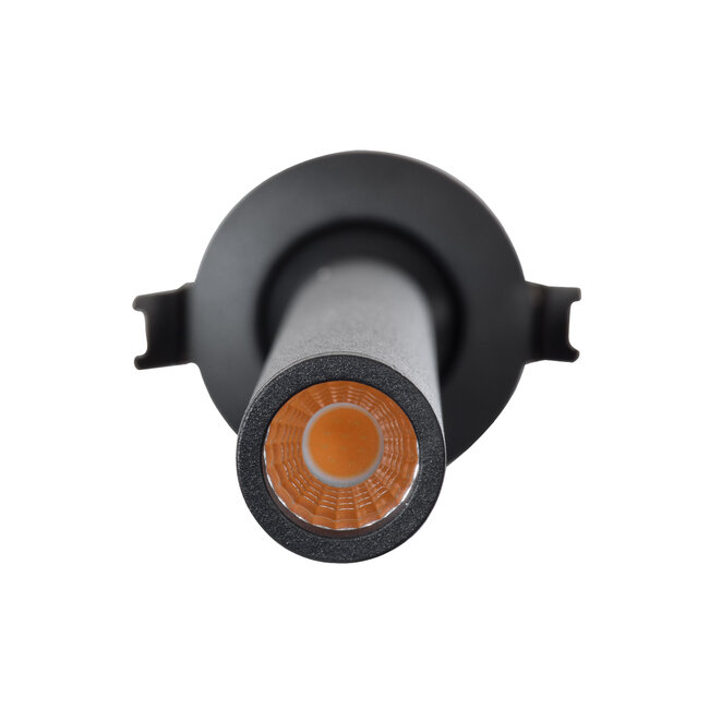 DALE 60373 Χωνευτό LED Κινούμενο Spot Downlight TrimLess Φ6.4cm 5W 500lm 36° AC 220-240V IP20 Φ6.4cm x Υ30cm - Στρόγγυλο - Μαύρο - Θερμό Λευκό 2700K - Bridgelux COB - TÜV Certified Driver - 5 Years Warranty - 9