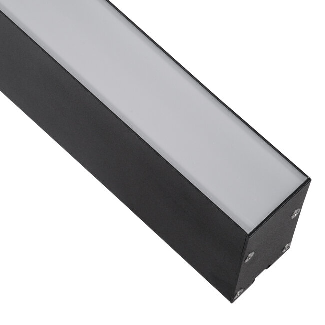 FELIX 61028-P Γραμμικό Κρεμαστό Φωτιστικό Linear LED CCT 54W 6500lm 120° AC 220-240V Μ120 x Π3.5 x Υ7cm - Εναλλαγή Φωτισμού μέσω Τηλεχειριστηρίου All In One Ψυχρό 6000k+Φυσικό 4500k+Θερμό 2700k Dimmable - Μαύρο - 3 Years Warranty - 7