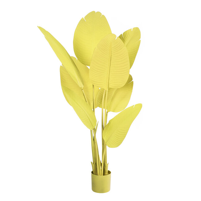 Artificial Garden YELLOW STRELITZIA 20367 Τεχνητό Διακοσμητικό Φυτό Κίτρινη Στερλίτσια Υ120cm - 2