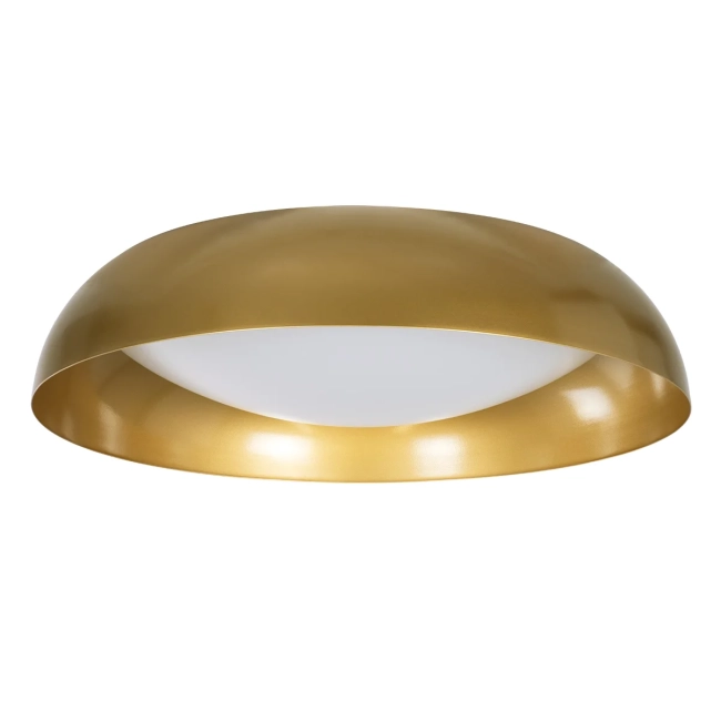 ANATOLIA 61266 Μοντέρνο Φωτιστικό Οροφής LED 75W 8625lm 120° AC 220-240V IP20 Ρυθμιζόμενο Λευκό CCT με Χειριστήριο από 2700K έως 6000K Dimmable - Lumileds SMD Chip - Χρυσό - Μ60 x Π60 x Υ13cm - 3 Χρόνια Εγγύηση