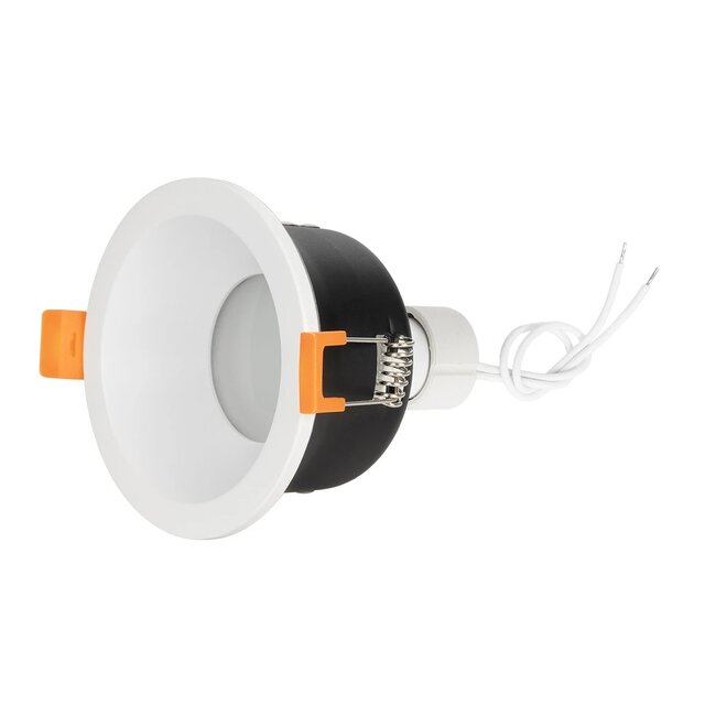 kelvo® SIGMA KLV-101-0042 Χωνευτό Φωτιστικό Downlight Σποτ Μπάνιου για Λάμπα MR16 με Ντουί GU10 AC 220-240V Αδιάβροχο IP65 - Λευκό Ματ - Μ8.5 x Π8.5 x Υ4.4cm / Q7.5cm - 6