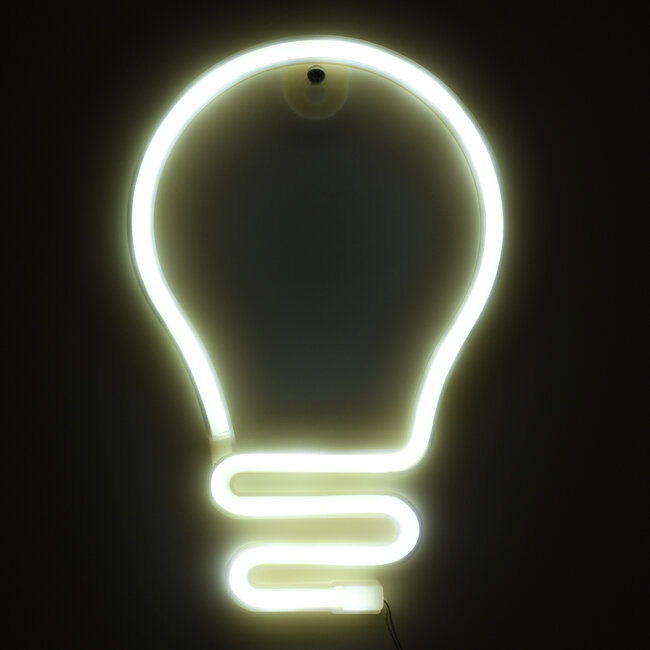 78576 Φωτιστικό Ταμπέλα Φωτεινή Επιγραφή NEON LED Σήμανσης LAMP 5W με Καλώδιο Τροφοδοσίας USB - Μπαταρίας 3xAAA (Δεν Περιλαμβάνονται) - Ψυχρό Λευκό 6000K - 5