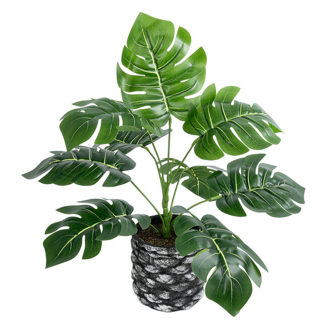 Artificial Garden MONSTERA 20893 Τεχνητό Διακοσμητικό Φυτό Μονστέρα Φ40 x Υ33cm - 2