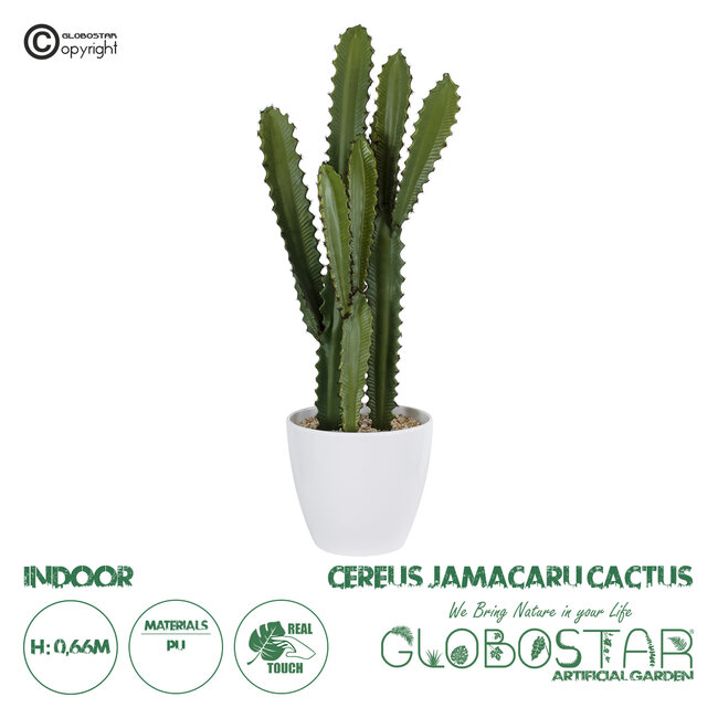 Artificial Garden CEREUS JAMACARU CACTUS 20099 Τεχνητό Διακοσμητικό Φυτό Κάκτος Κηρίος Υ66cm