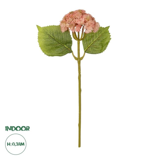Artificial Garden SALMON SEDUM BRANCH 21337 Τεχνητό Διακοσμητικό Κλαδί Ροζ Σέδο Y38cm