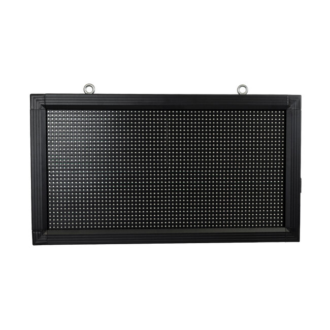 DISPLAY 90276 LED Scrolling Display 64x32cm - Κυλιόμενη Ψηφιακή Πινακίδα / Επιγραφή Μονής Όψης P10 LED SMD AC 220-240V - Λειτουργία μέσω Wi-Fi με Εφαρμογή APP - Αισθήτηρας Θερμοκρασίας και Υγρασίας - Αδιάβροχο IP65 - Μ72 x Π9 x Υ42.5cm - Κόκκινο - 1 Χρόνο Εγγύηση
