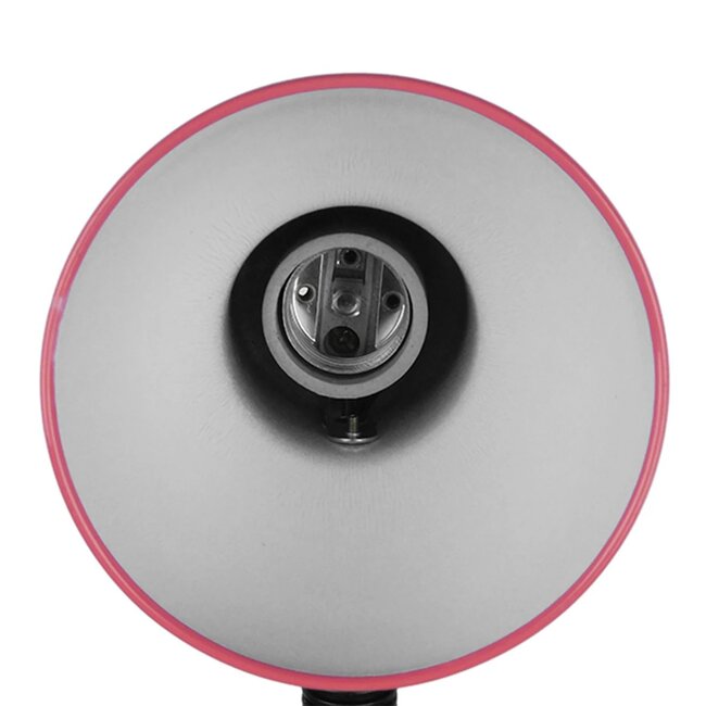 STUDENT GLB-102-0011 Μοντέρνο Επιτραπέζιο Φωτιστικό Πορτατίφ με Ντουί 1 x E27 AC 220-240V IP20 - Ροζ & Μαύρο - Μ14 x Π14 x Υ32cm - 9