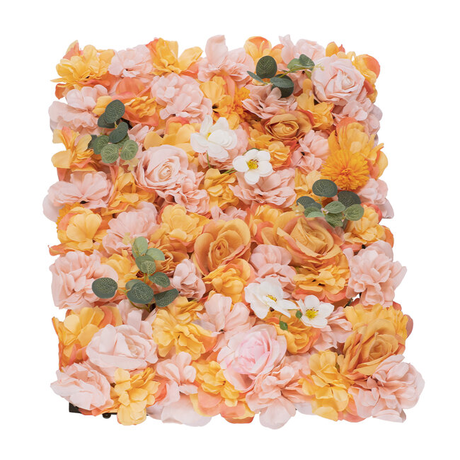 Artificial Garden ROSES STORY ORANGE 78333 Τεχνητό Διακοσμητικό Πάνελ Λουλουδιών - Κάθετος Κήπος σύνθεση Αμβροσία Μ60 x Π40 x Υ6cm - 4