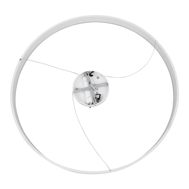 kelvo® VENOM KLV-101-0194 Κρεμαστό Φωτιστικό Οροφής LED 75W 7500lm 120° AC 220-240V IP20 Ρυθμιζόμενο Λευκό CCT με Χειριστήριο από 2700K έως 6000K Dimmable - Lumileds SMD Chip - Λευκό Ματ - Μ100 x Π100 x Υ6.5cm - 3 Χρόνια Εγγύηση - 8