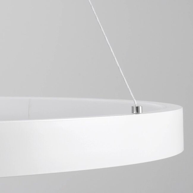 kelvo® NEMESIS KLV-101-0212 Κρεμαστό Φωτιστικό Οροφής LED 67W 6700lm 180° AC 220-240V IP20 Ρυθμιζόμενο Λευκό CCT με Χειριστήριο από 2700K έως 6000K Dimmable - Lumileds SMD Chip - Λευκό Ματ - Μ80 x Π80 x Υ4cm - 3 Χρόνια Εγγύηση - 6