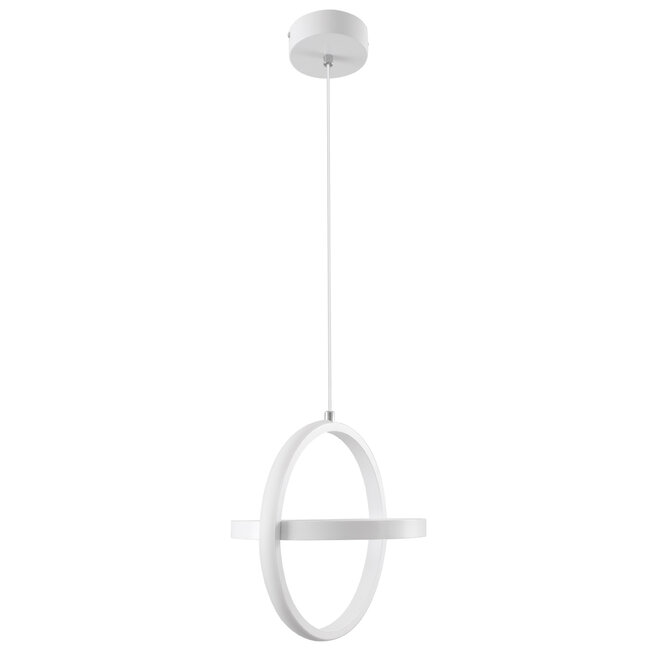 ALICE 61056 Κρεμαστό Φωτιστικό Οροφής Design LED CCT 20W 2400lm 300° AC 220-240V - Εναλλαγή Φωτισμού μέσω Διακόπτη On/Off All In One Ψυχρό 6000k+Φυσικό 4500k+Θερμό 2700k Μ25 x Π22 x Υ25cm - Λευκό - 4