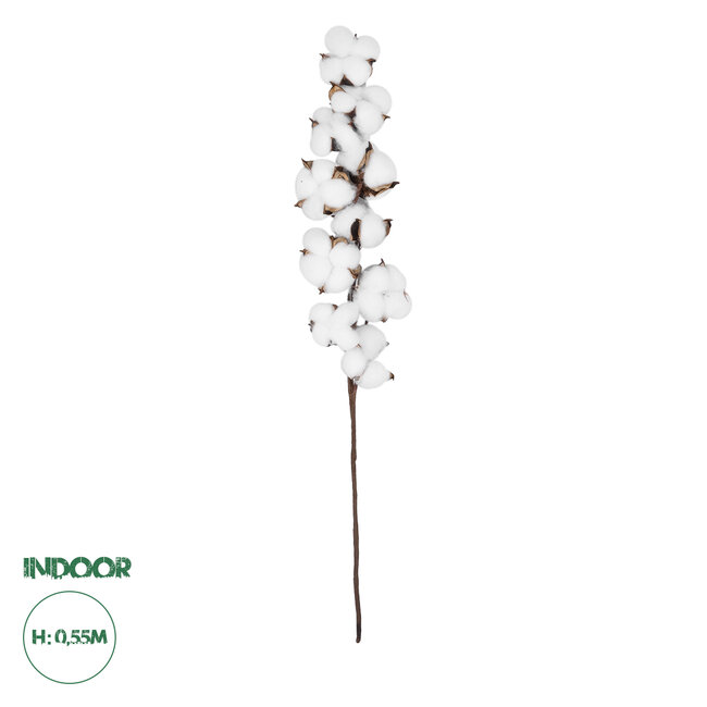 Artificial Garden COTTON BRANCH 20559 Τεχνητό Διακοσμητικό Κλαδί βαμβάκι Y55cm