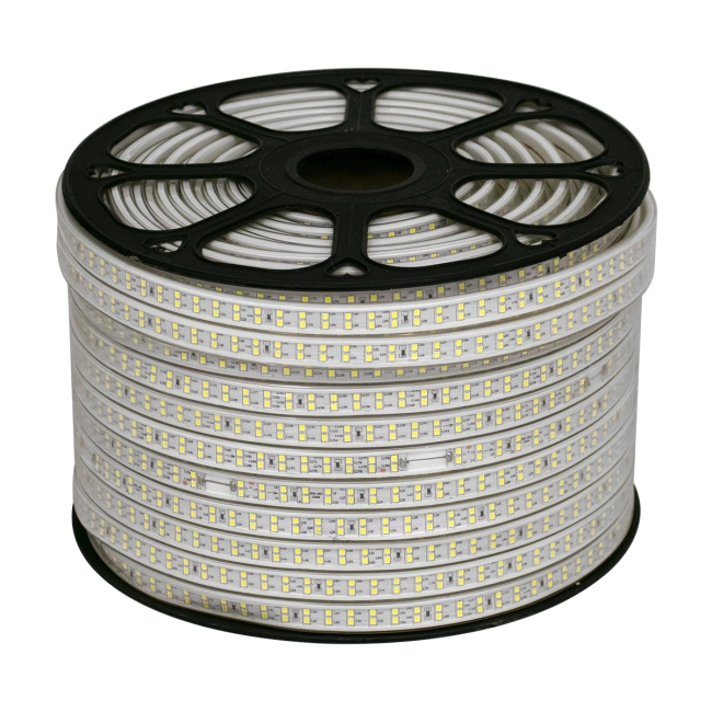 70510 Wide Ταινία Διπλής Σειράς Epistar LED SMD 2835 1m 24W/m 180LED/m 3360lm/m 120° DC 230V Αδιάβροχη IP68 Ψυχρό Λευκό 6000K Dimmable - 3