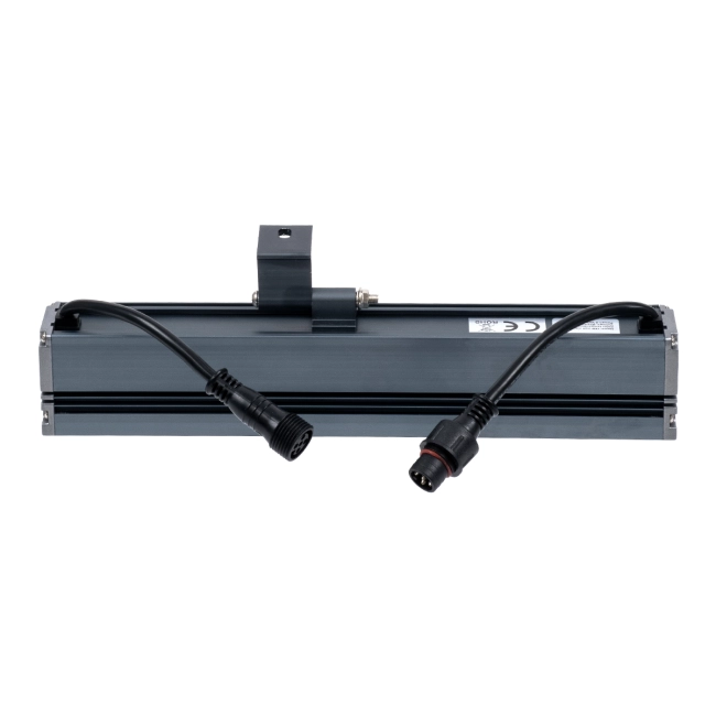 WASHERMARGO 90184 Μπάρα Φωτισμού Wall Washer LED 6W 510lm 30° DC 24V Αδιάβροχο IP65 Πολύχρωμο RGBW Dimmable DMX512 - Bridgelux SMD Chip - Γκρι Ανθρακί - Μ30 x Π4 x Υ5cm - 3 Χρόνια Εγγύηση - 5