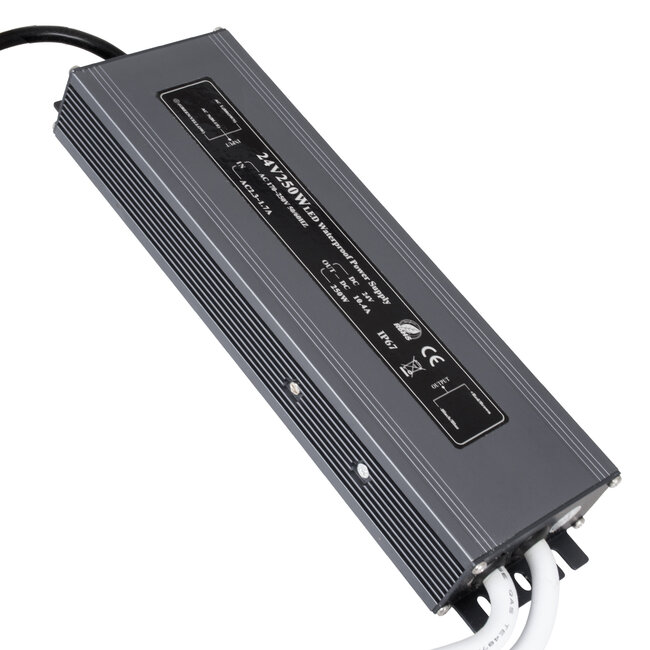73064 Τροφοδοτικό LED DC 24V 250W Αδιάβροχο IP67 Max 250W 10.45A - 2