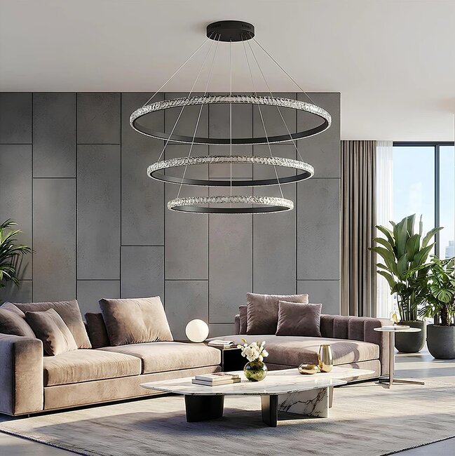 kelvo® DIAMOND KLV-101-0241 Κρεμαστό Φωτιστικό Οροφής LED 150W 15000lm 180° AC 220-240V IP20 Ρυθμιζόμενο Λευκό CCT με Χειριστήριο από 2700K έως 6000K Dimmable - Lumileds SMD Chip - Μαύρο Ματ - Μ100 x Π100 x Υ100cm - 3 Χρόνια Εγγύηση kelvo® DIAMOND KLV-101-0241 Κρεμαστό Φωτιστικό Οροφής LED 150W 15000lm 180° AC 220-240V IP20 Ρυθμιζόμενο Λευκό CCT με Χειριστήριο από 2700K έως 6000K Dimmable - Lumileds SMD Chip - Μαύρο Ματ - Μ100 x Π100 x Υ100cm - 3 Χρόνια Εγγύηση
