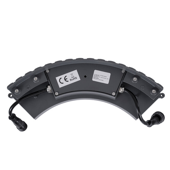 TREELIGHT-JINA 90695 Κυρτή Μπάρα Φωτισμού Wall Washer με Αντιθαμβωτική Γρίλια Ειδική για Φυτά - Δέντρα LED 18W 1530lm 10° DC 24V Αδιάβροχο IP67 L29 x W11 x H10.5cm RGBW DMX512 - Γκρι Ανθρακί - 3 Years Warranty - 6