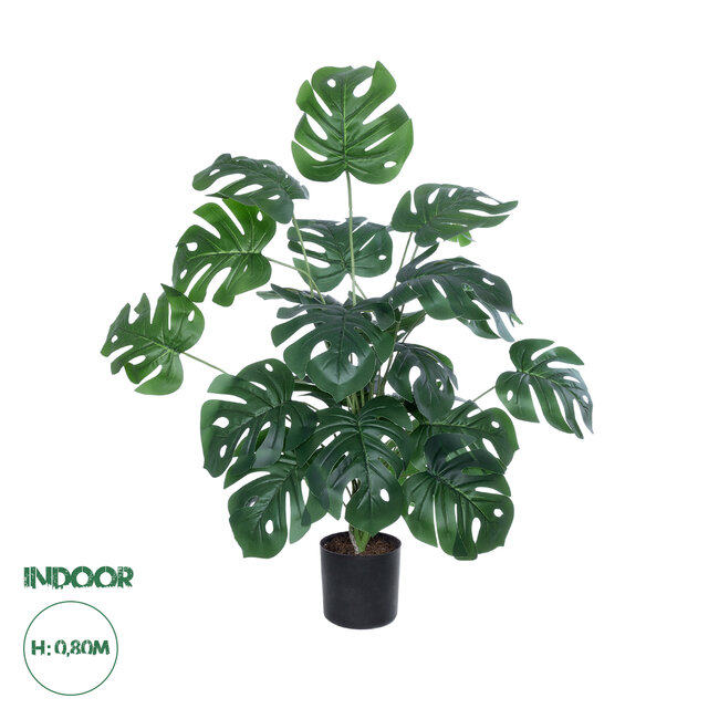 Artificial Garden MONSTERA 20923 Διακοσμητικό Φυτό Μονστέρα Υ80cm
