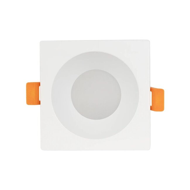 kelvo® EPSILON KLV-101-0048 Χωνευτό Φωτιστικό Downlight Σποτ Μπάνιου για Λάμπα MR16 με Ντουί GU10 AC 220-240V Αδιάβροχο IP65 - Λευκό Ματ - Μ8.5 x Π8.5 x Υ4.4cm / Q7.5cm x 7.5cm