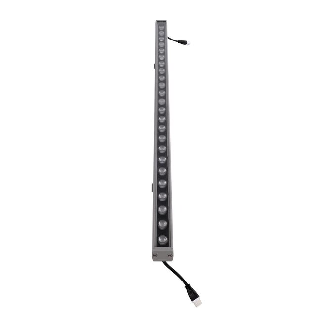 WASHERFAIA S-90093 Μπάρα Φωτισμού Wall Washer LED 24W 2880lm 15° DC 24V Αδιάβροχο IP65 Ψυχρό Λευκό 6000K Dimmable - Bridgelux SMD Chip - Ασημί - Μ100 x Π4 x Υ6.1cm - 3 Χρόνια Εγγύηση