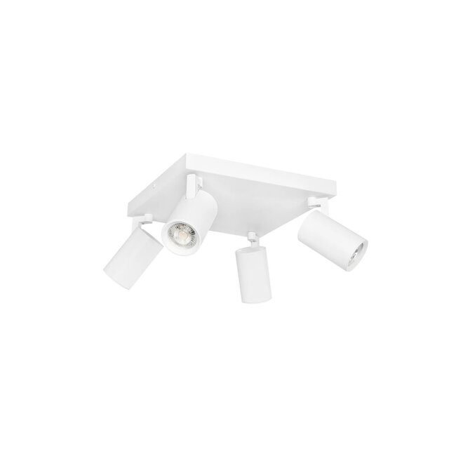 kelvo® SPOTA KLV-101-0147 Μοντέρνο Κινούμενο Φωτιστικό Σποτ Οροφής με Ντουί 4 x GU10 90° AC 220-240V IP20 - Λευκό Ματ - Μ26 x Π26 x Υ14cm - 3 kelvo® SPOTA KLV-101-0147 Μοντέρνο Κινούμενο Φωτιστικό Σποτ Οροφής με Ντουί 4 x GU10 90° AC 220-240V IP20 - Λευκό Ματ - Μ26 x Π26 x Υ14cm - 3