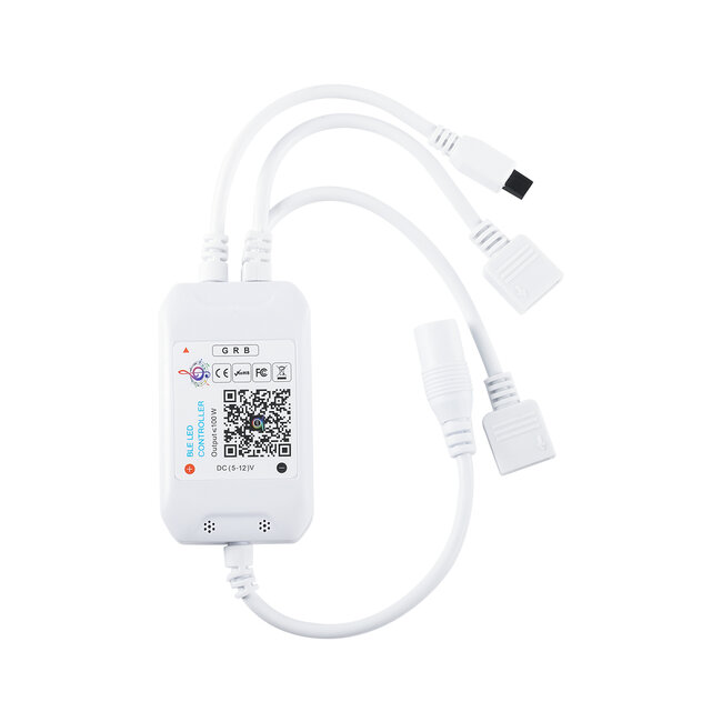 73431 Ασύρματος Bluetooth LED RGB & Music Controller Sound Activated με Χειριστήριο IR & 2 Εξόδους RGB DC 5-12V Max 100W - 3