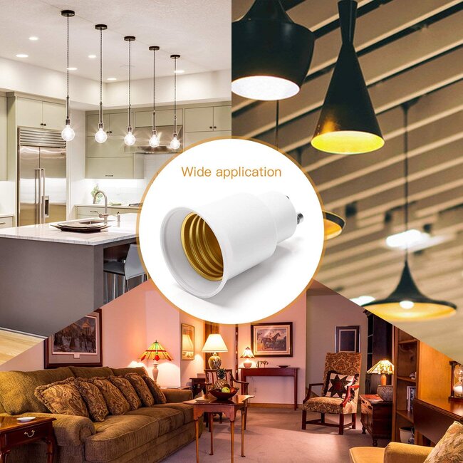 Πλαστικός Αντάπτορας από GU10 σε E27  78976 - 8