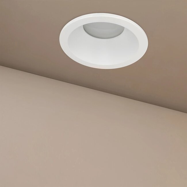 kelvo® SIGMA KLV-101-0042 Χωνευτό Φωτιστικό Downlight Σποτ Μπάνιου για Λάμπα MR16 με Ντουί GU10 AC 220-240V Αδιάβροχο IP65 - Λευκό Ματ - Μ8.5 x Π8.5 x Υ4.4cm / Q7.5cm