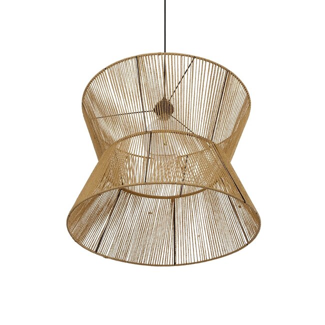 UPCONE 205-0056 Boho Κρεμαστό Φωτιστικό Οροφής με Ντουί 1 x E27 AC 220-240V IP20 - Μπεζ - M50 x Π50 x 43cm - 6