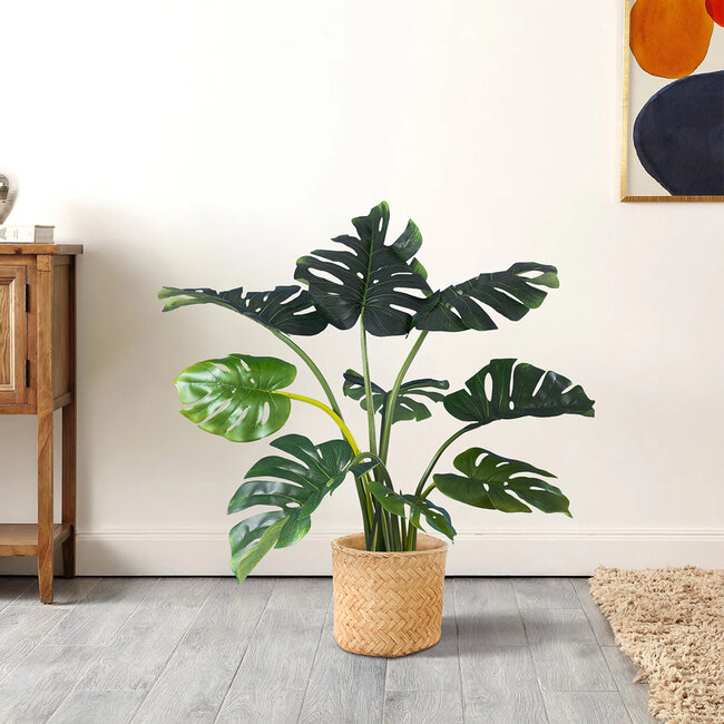 Artificial Garden MONSTERA 20001 Τεχνητό Διακοσμητικό Φυτό Μονστέρα Υ85cm - 5