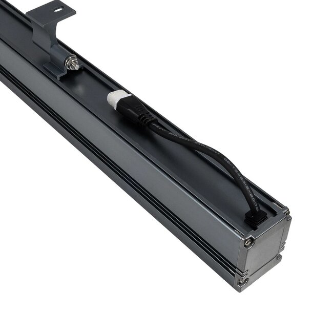 WASHERMARGO 90151 Μπάρα Φωτισμού Wall Washer LED 24W 2640lm 30° DC 24V Αδιάβροχο IP66 Θερμό Λευκό 2700K Dimmable - Bridgelux SMD Chip - Γκρι Ανθρακί - Μ100 x Π4 x Υ5cm - 3 Χρόνια Εγγύηση - 5