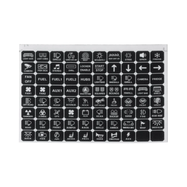 81503 Ψηφιακό Πάνελ Ελέγχου Φωτισμού DIY Bluetooth για Οχήματα με 8 Διακόπτες On/Off DC 12-24V Max 1200W 60A Αδιάβροχο IP65 Μ12 x Π7 x Υ1.5cm - 2 Χρόνια Εγγύηση