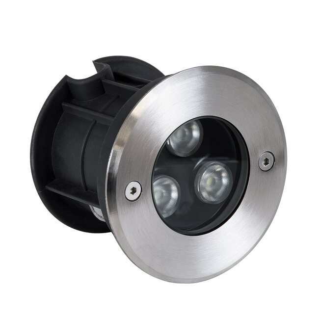 UNDERWATER-JULIA 90564 Υποβρύχιο Χωνευτό Φωτιστικό Σποτ Ειδικό για Σιντριβάνια LED 3W 255lm 15° DC 24V Αδιάβροχο IP68 Φ10 x Υ7.5cm RGBW DMX512 - Ανοξείδωτο Ατσάλι - 3 Years Warranty