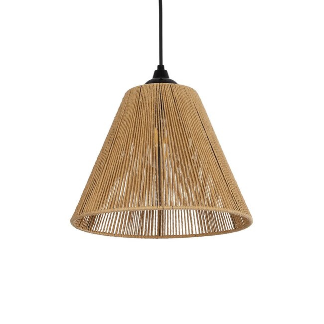 HUTT 205-0017 Boho Κρεμαστό Φωτιστικό Οροφής με Ντουί 1 x E27 AC 220-240V IP20 - Μπεζ - M25 x Π25 x Υ20cm - 2