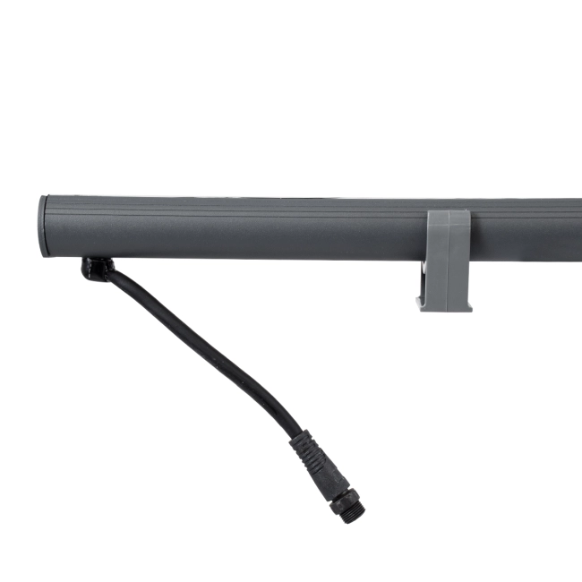 WASHERSTELLAR 90577 Μπάρα Φωτισμού Wall Washer LED 12W 1020lm 30° DC 24V Αδιάβροχο IP67 Πολύχρωμο RGBW Dimmable DMX512 - Bridgelux SMD Chip - Γκρι Ανθρακί - Μ100 x Π3.2 x Υ3cm - 3 Χρόνια Εγγύηση - 7