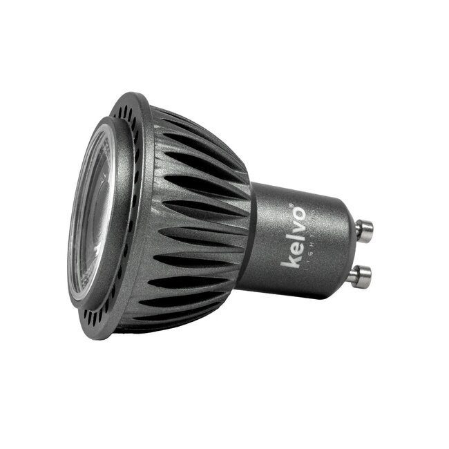 kelvo® KYRON 10° KLV-103-0004 Σποτ GU10 MR16 LED 5W 550lm CRI (Ra) ≥ 90 10° AC 220-240V IP20 Θερμό Λευκό 2700K Dimmable - CREE CXA Chip - Γκρι Ανθρακί Ματ - Μ5 x Π5 x Υ6cm - 3 Χρόνια Εγγύηση - 6