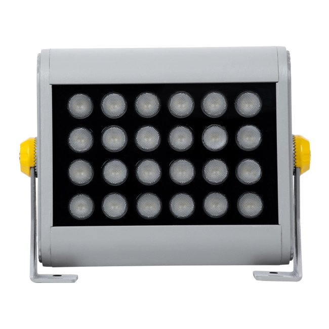 FLOODHENA 90638 Προβολέας Σποτ Wall Washer LED 24W 2160lm 30° AC 220-240V Αδιάβροχο IP65 Θερμό Λευκό 2700K - Bridgelux SMD Chip - Γκρι Ανθρακί - Μ22.5 x Π6 x Υ16.5cm - 3 Χρόνια Εγγύηση